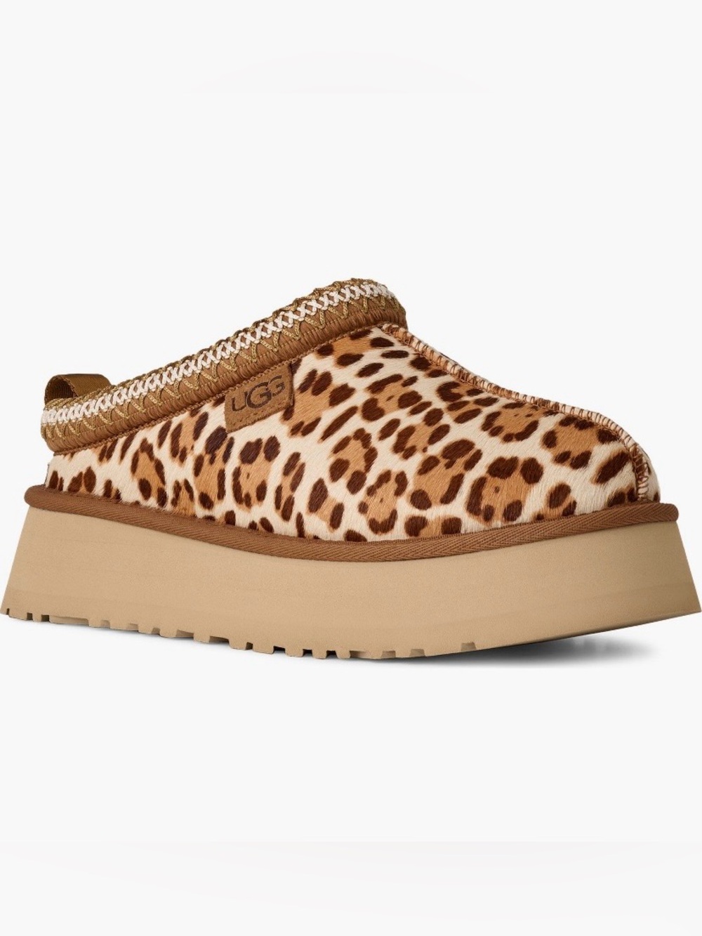 🐆 NWT 🐆 UGG Tazz Plains Leopard Print Slippers, Size 9 - Picture 2 of 13